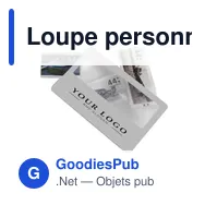 Loupe personnalisable en PVC Evaristo avec logo - Miniature 2