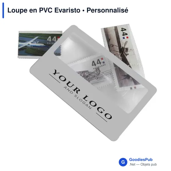 Loupe personnalisable en PVC Evaristo avec logo - Image 2