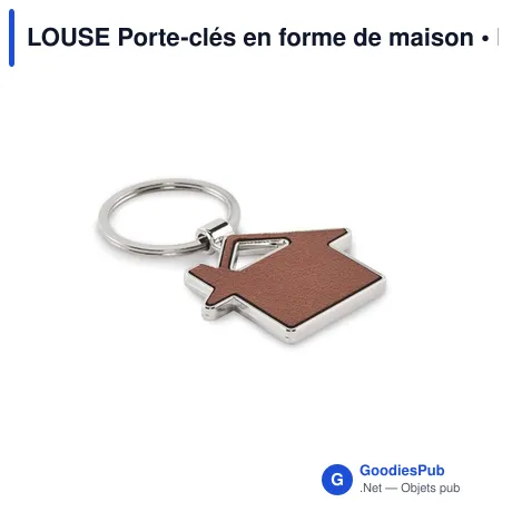 LOUSE Porte-clés en forme de maison