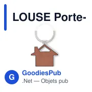 LOUSE Porte-clés en forme de maison - Miniature 2