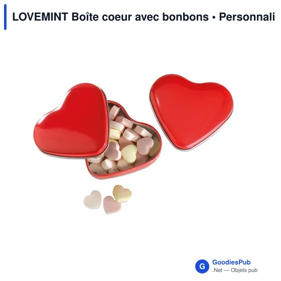 LOVEMINT Boîte coeur avec bonbons - Image 1