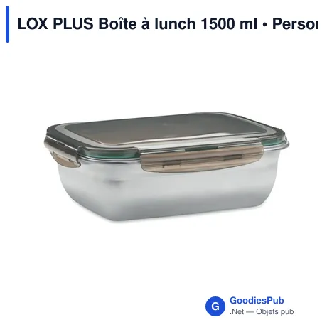 LOX PLUS Boîte à lunch 1500 ml