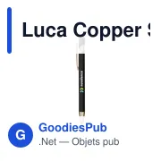Stylo bille personnalisable en aluminium recyclé avec logo - Luca Copper Stylus - Miniature 5