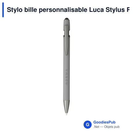 Stylo bille personnalisable Luca Stylus RCS avec logo