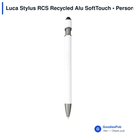 Stylo bille personnalisable Luca Stylus RCS avec logo - Image 6