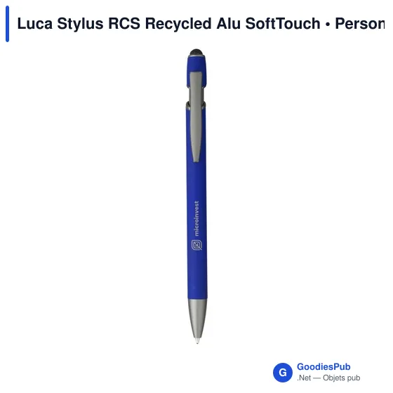 Stylo bille personnalisable Luca Stylus RCS avec logo - Image 10