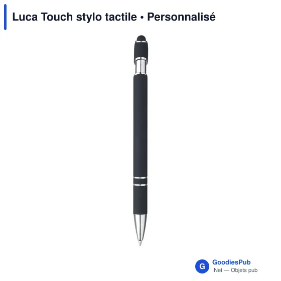 Stylo à bille personnalisable Luca Touch avec logo - Image 2