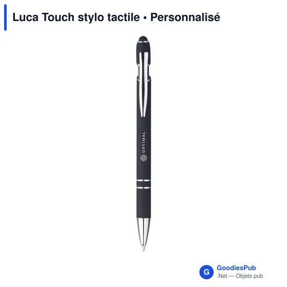 Stylo à bille personnalisable Luca Touch avec logo - Image 4