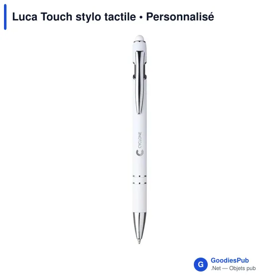 Stylo à bille personnalisable Luca Touch avec logo - Image 5