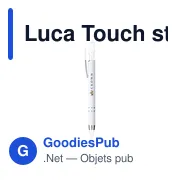 Stylo à bille personnalisable Luca Touch avec logo - Miniature 7