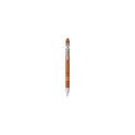 Variante orange - Stylo à bille personnalisable Luca Touch avec logo