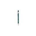 Variante vert foncé - Stylo à bille personnalisable Luca Touch avec logo
