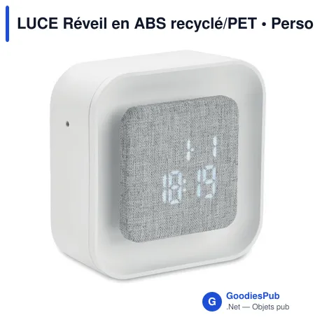 LUCE Réveil en ABS recyclé/PET