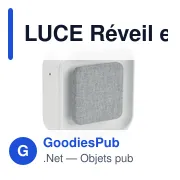 LUCE Réveil en ABS recyclé/PET - Miniature 2