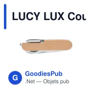 LUCY LUX Couteau multi outils en bambou - Miniature 2