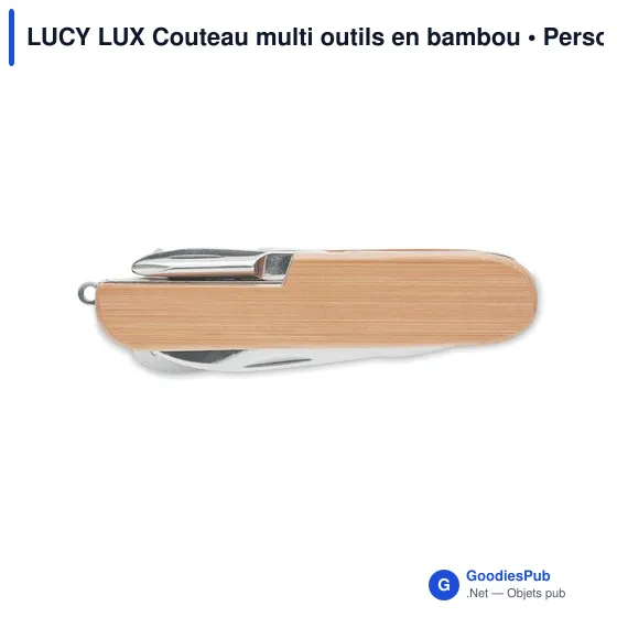 LUCY LUX Couteau multi outils en bambou - Image 2