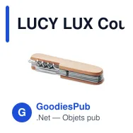 LUCY LUX Couteau multi outils en bambou - Miniature 3
