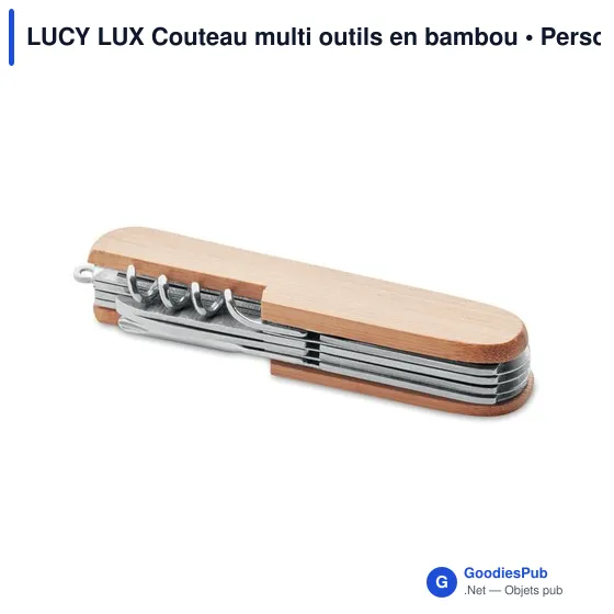 LUCY LUX Couteau multi outils en bambou - Image 3