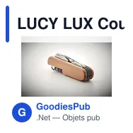 LUCY LUX Couteau multi outils en bambou - Miniature 5