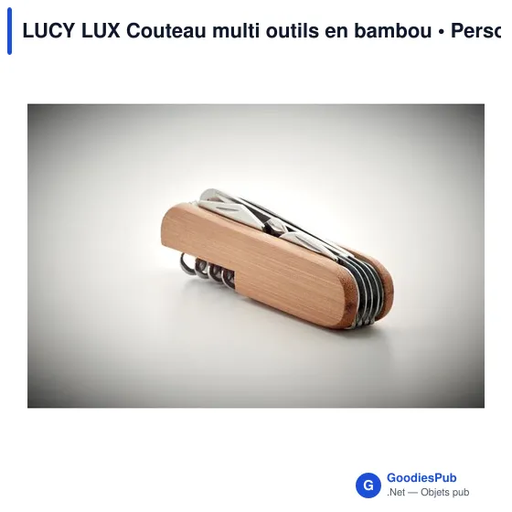 LUCY LUX Couteau multi outils en bambou - Image 5
