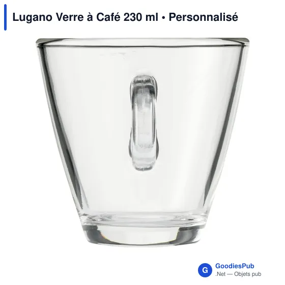 Verre à Café personnalisable 230 ml avec logo - Lugano - Image 1