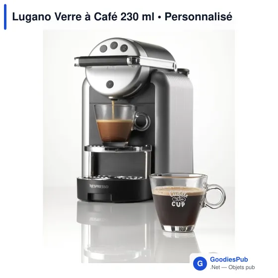 Verre à Café personnalisable 230 ml avec logo - Lugano - Image 5