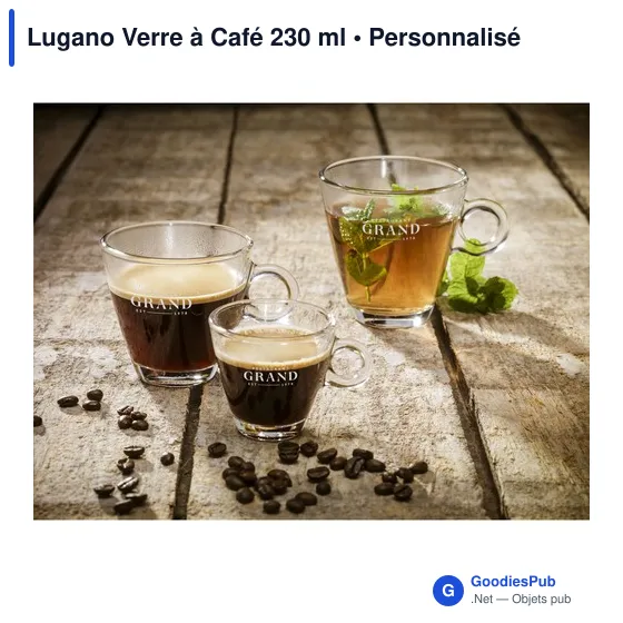 Verre à Café personnalisable 230 ml avec logo - Lugano - Image 6