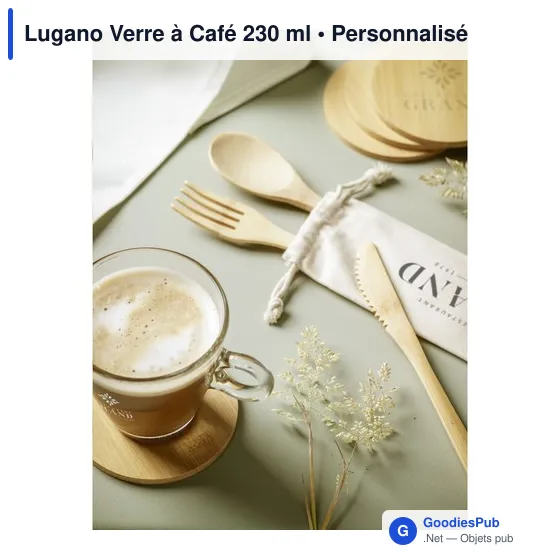 Verre à Café personnalisable 230 ml avec logo - Lugano - Image 8