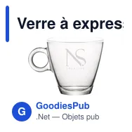 Verre à expresso personnalisable Lugano avec logo - Miniature 3