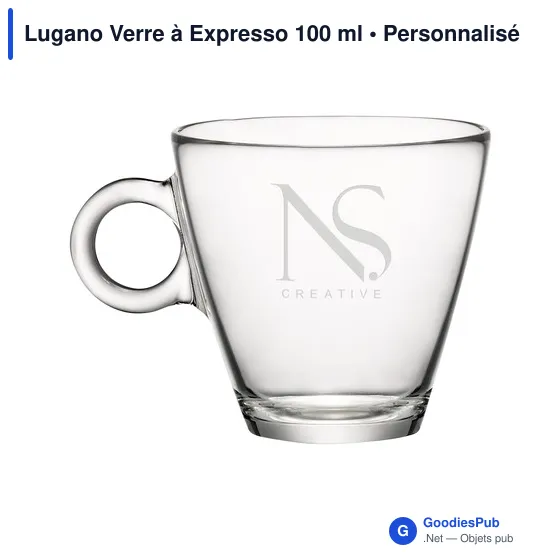 Verre à expresso personnalisable Lugano avec logo - Image 3