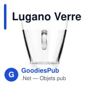Verre à Thé personnalisable Lugano avec logo - 320 ml - Miniature 1