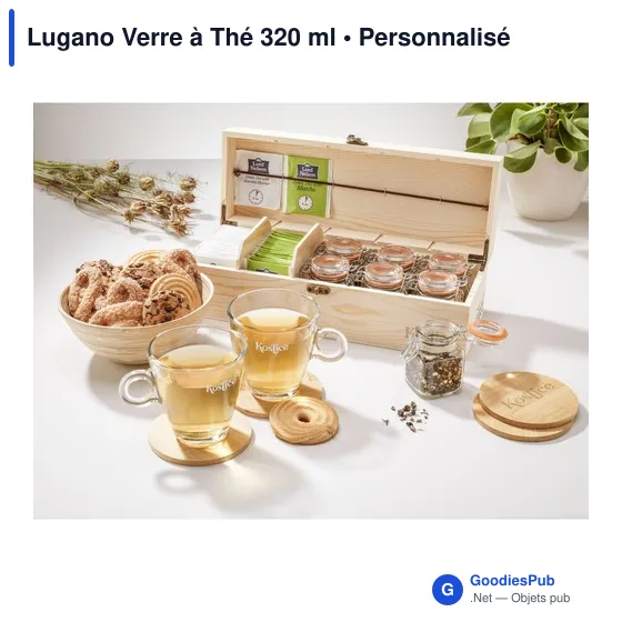 Verre à Thé personnalisable Lugano avec logo - 320 ml - Image 6