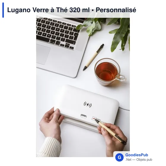 Verre à Thé personnalisable Lugano avec logo - 320 ml - Image 7