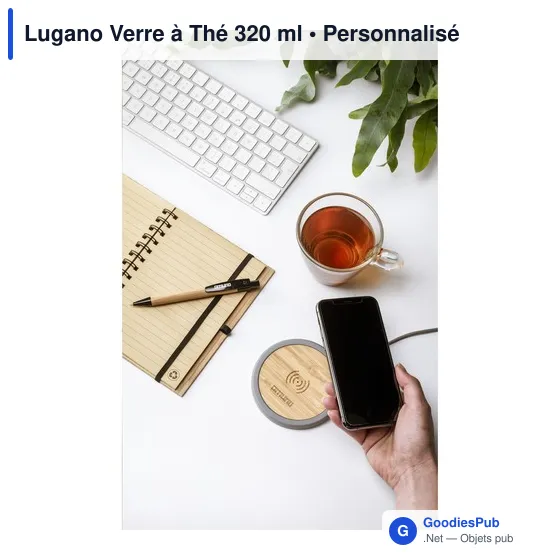 Verre à Thé personnalisable Lugano avec logo - 320 ml - Image 8