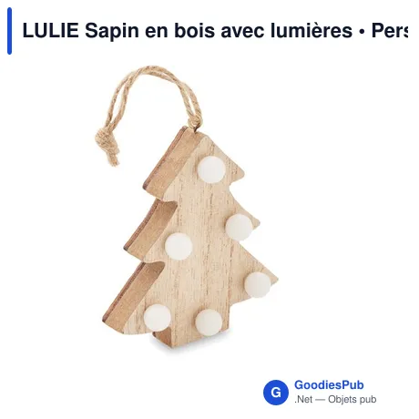 LULIE Sapin en bois avec lumières