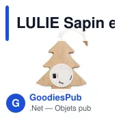 LULIE Sapin en bois avec lumières - Miniature 2