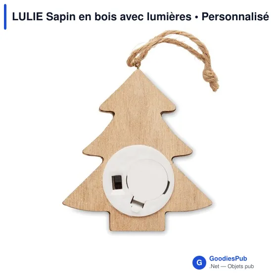 LULIE Sapin en bois avec lumières - Image 2