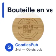 Bouteille en verre personnalisable Luma Glass 1 L avec logo - Miniature 5