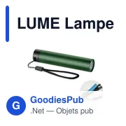 Lampe torche personnalisable en aluminium avec logo - LUME - Miniature 1