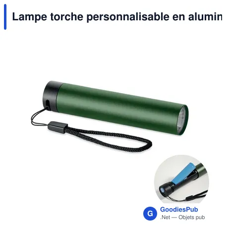 Lampe torche personnalisable en aluminium avec logo - LUME