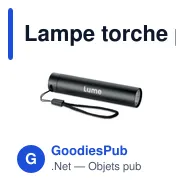 Lampe torche personnalisable en aluminium avec logo - LUME - Miniature 11