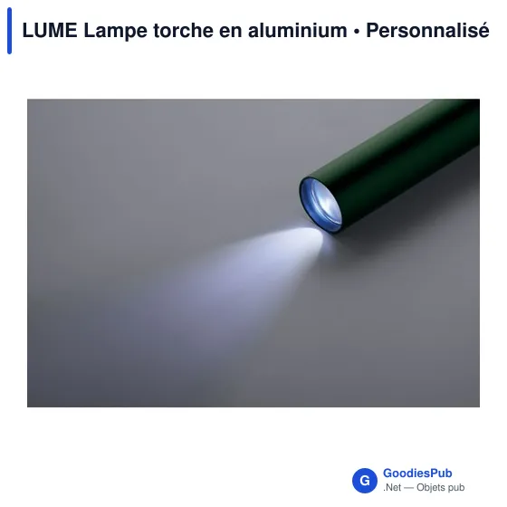 Lampe torche personnalisable en aluminium avec logo - LUME - Image 3