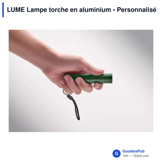 Lampe torche personnalisable en aluminium avec logo - LUME - Image 5