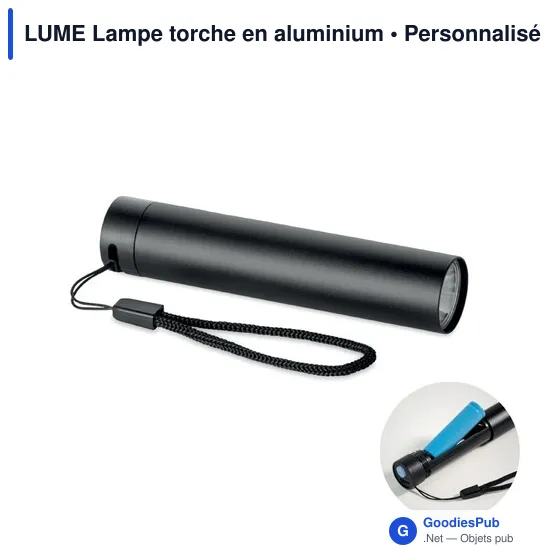 Lampe torche personnalisable en aluminium avec logo - LUME - Image 8