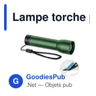 Lampe torche personnalisable LUMEZO avec logo - Miniature 1