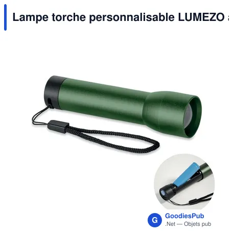 Lampe torche personnalisable LUMEZO avec logo
