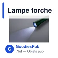 Lampe torche personnalisable LUMEZO avec logo - Miniature 3