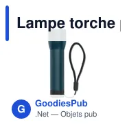 Lampe torche personnalisable LUMEZO avec logo - Miniature 9