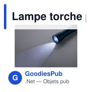 Lampe torche personnalisable LUMEZO avec logo - Miniature 10