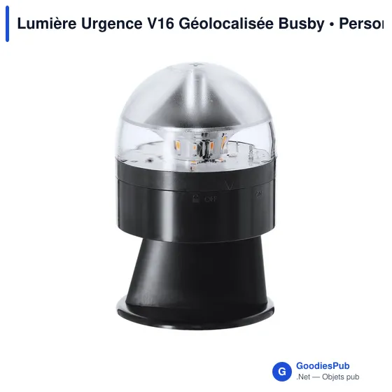 Lampe de signalisation personnalisable V16 avec logo - Busby - Image 1